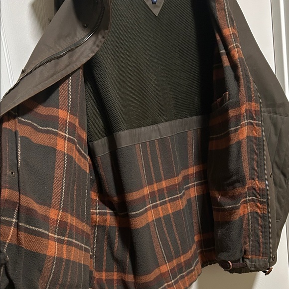 Tommy Hilfiger Men's Brown/Olive Green Military Jacket - Picture 6 of 6